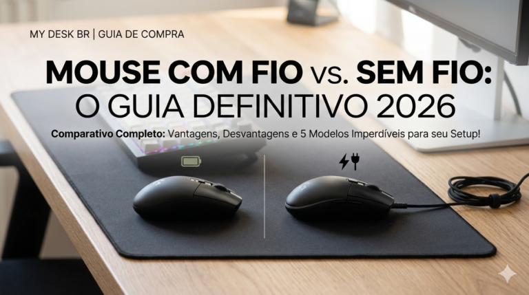 Mouse Com Fio ou Sem Fio? Qual melhor para seu Setup em 2026?